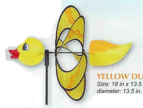 CANARD JAUNE WHIRLY WING VIRE-VENTS
